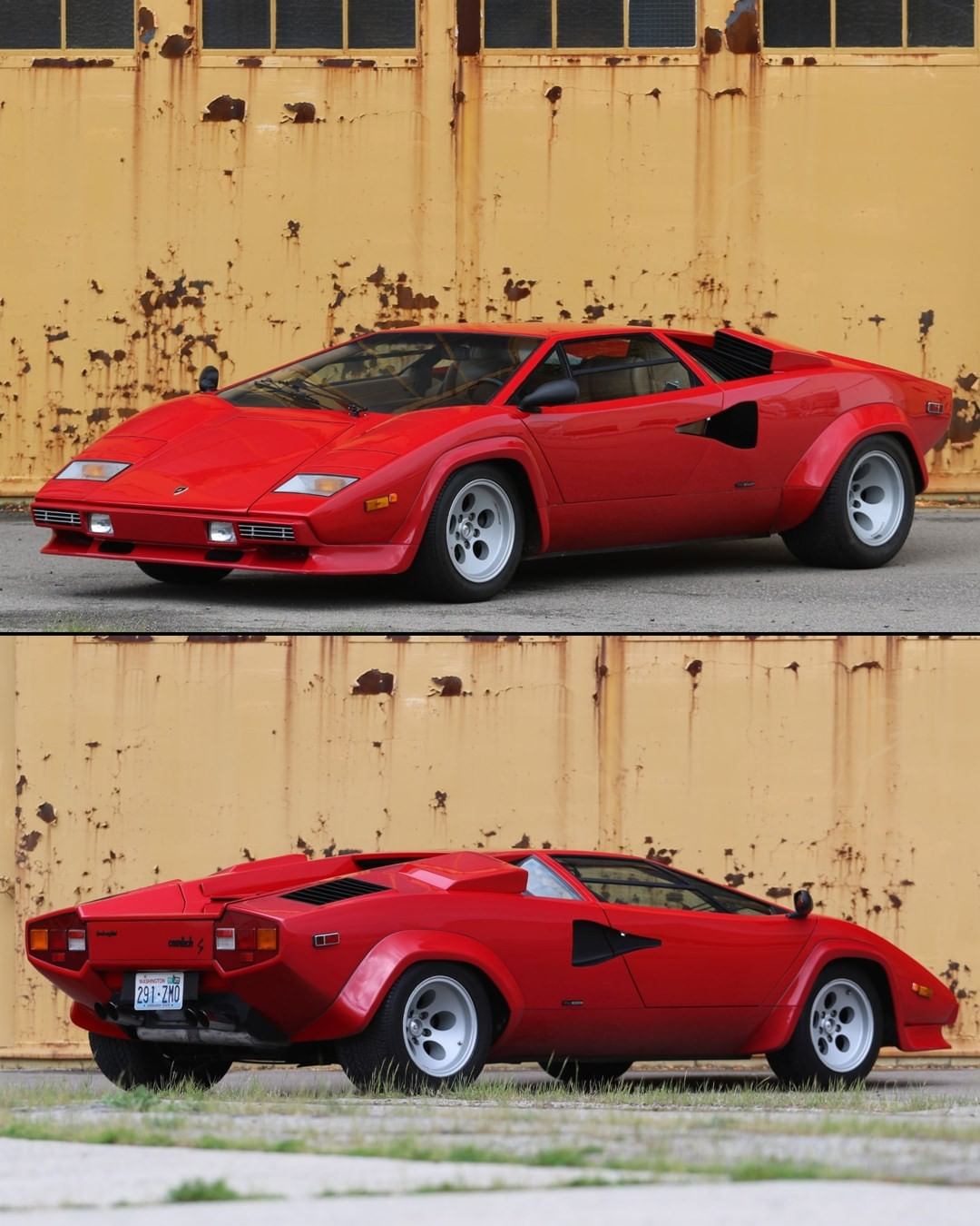 A second-series LP400 S model, this 1982 Lamborghini Countach closes