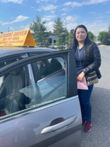 Student with permit