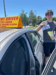 Happy student driver